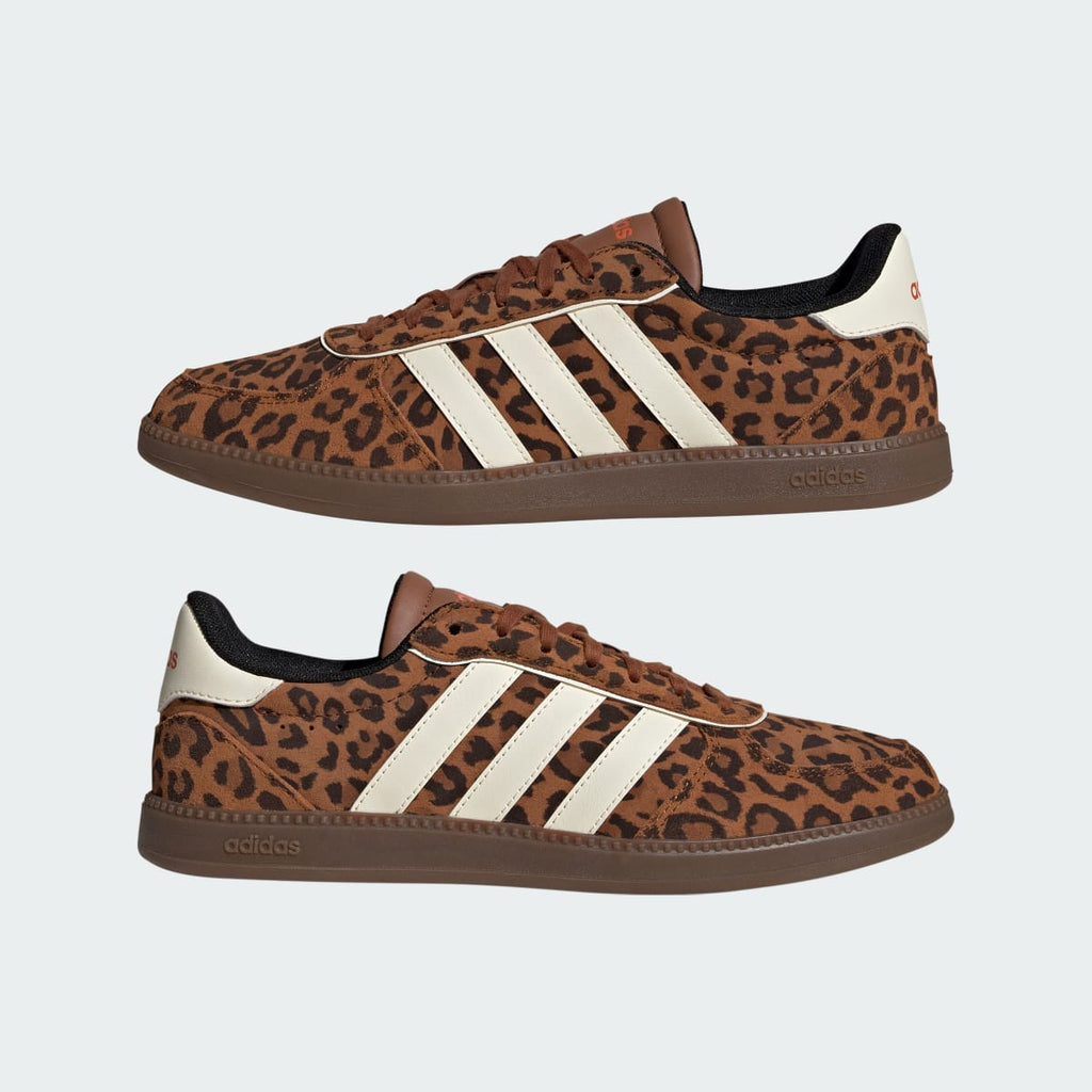 Adidas Women's BREAKNET SLEEK SHOES - Dusky Bronze / Cream White / Gum - Image 8