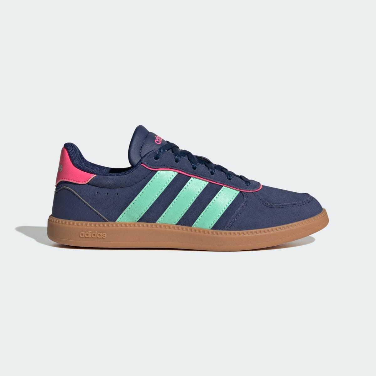 Adidas Kids' BREAKNET SLEEK SHOES JUNIOR - Dark Blue / Pulse Mint / Lucid Pink - Image 1