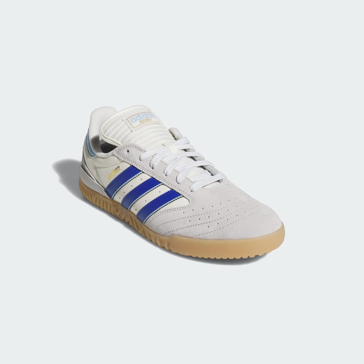Adidas Men's BUSENITZ INDOOR SUPER Shoes - Grey Two / Royal Blue / Clear Sky - Image 4