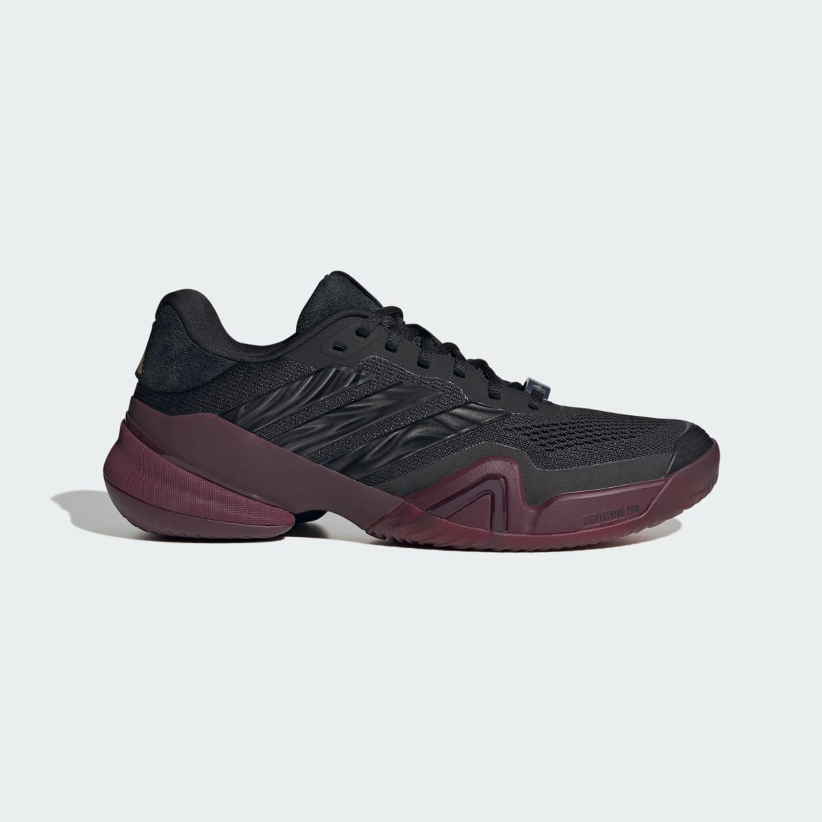 Adidas Men's Barricade 14 Tennis Shoes - Core Black / Core Black / Maroon - Image 1