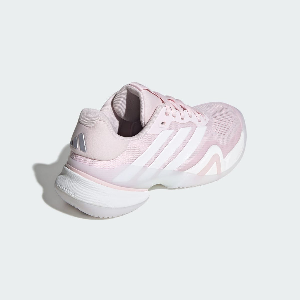Adidas Women's Barricade 14 Tennis Shoes - Distilled Pink / Cloud White / Cloud White - Image 5