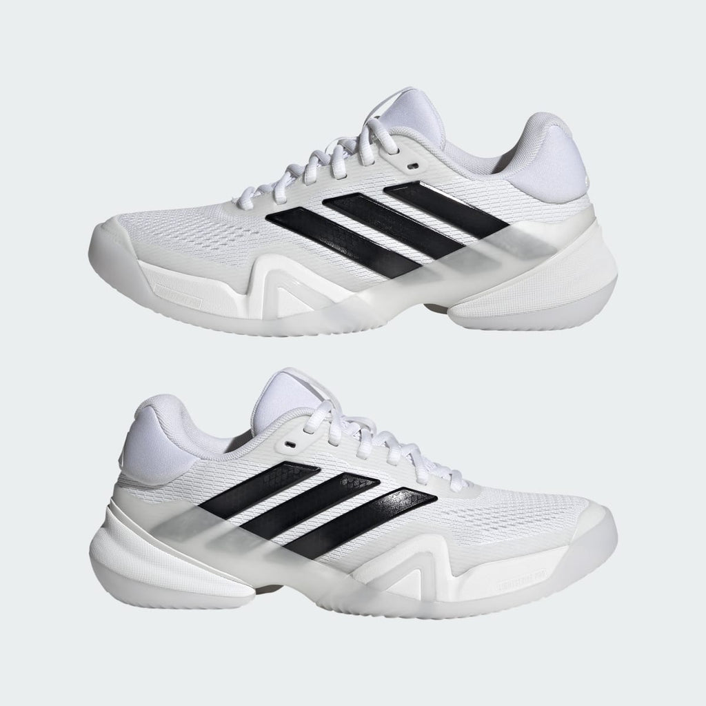 Adidas Women's Barricade 14 Tennis Shoes - Cloud White / Core Black / Cloud White - Image 8