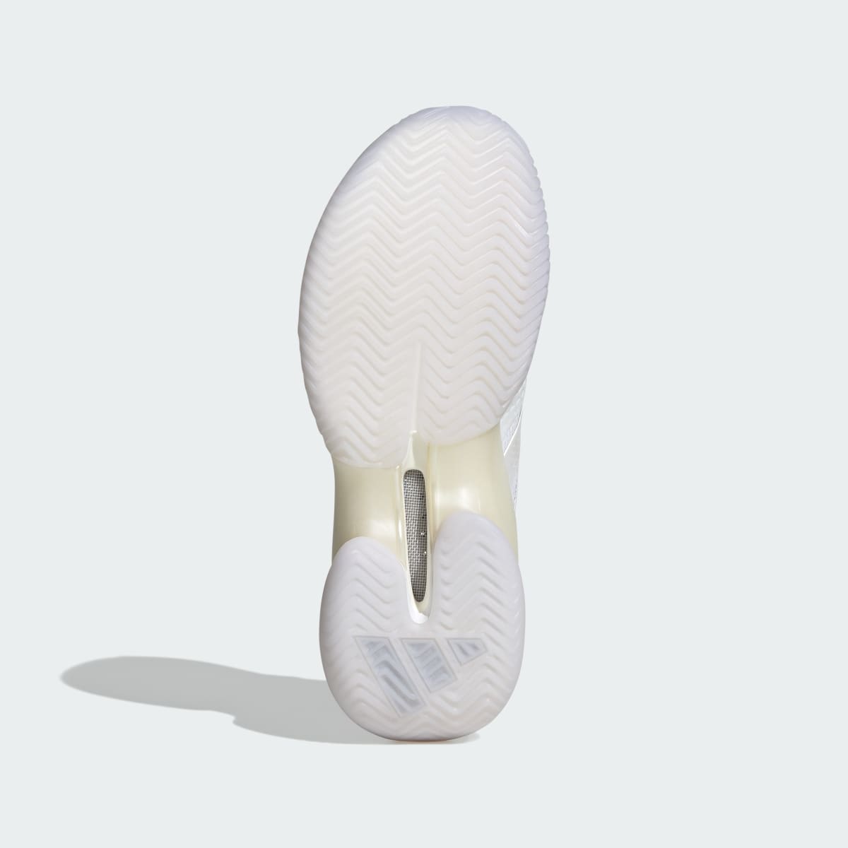 Adidas Women's Barricade 14 Tennis Shoes - Cloud White / Zero Metalic / Cloud White - Image 5