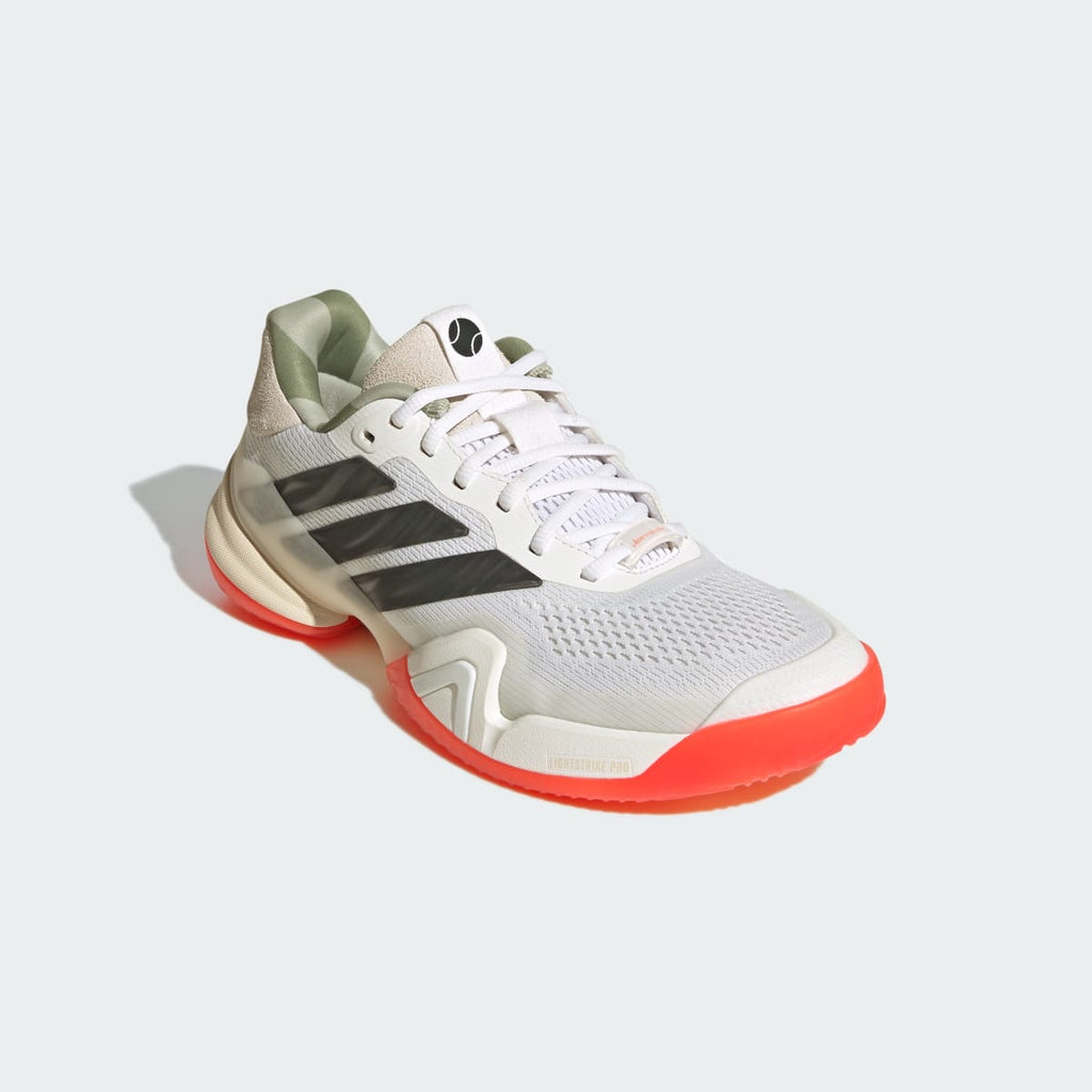 Adidas Men's Barricade 14 Tennis Shoes - Cloud White / Carbon / Wonder White - Image 7