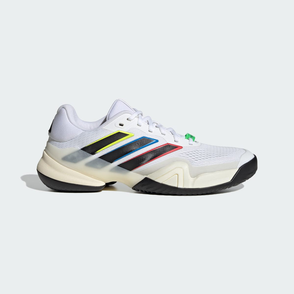 Adidas Men's Barricade 14 Tennis Shoes - Cloud White / Core Black / Cream White - Image 1