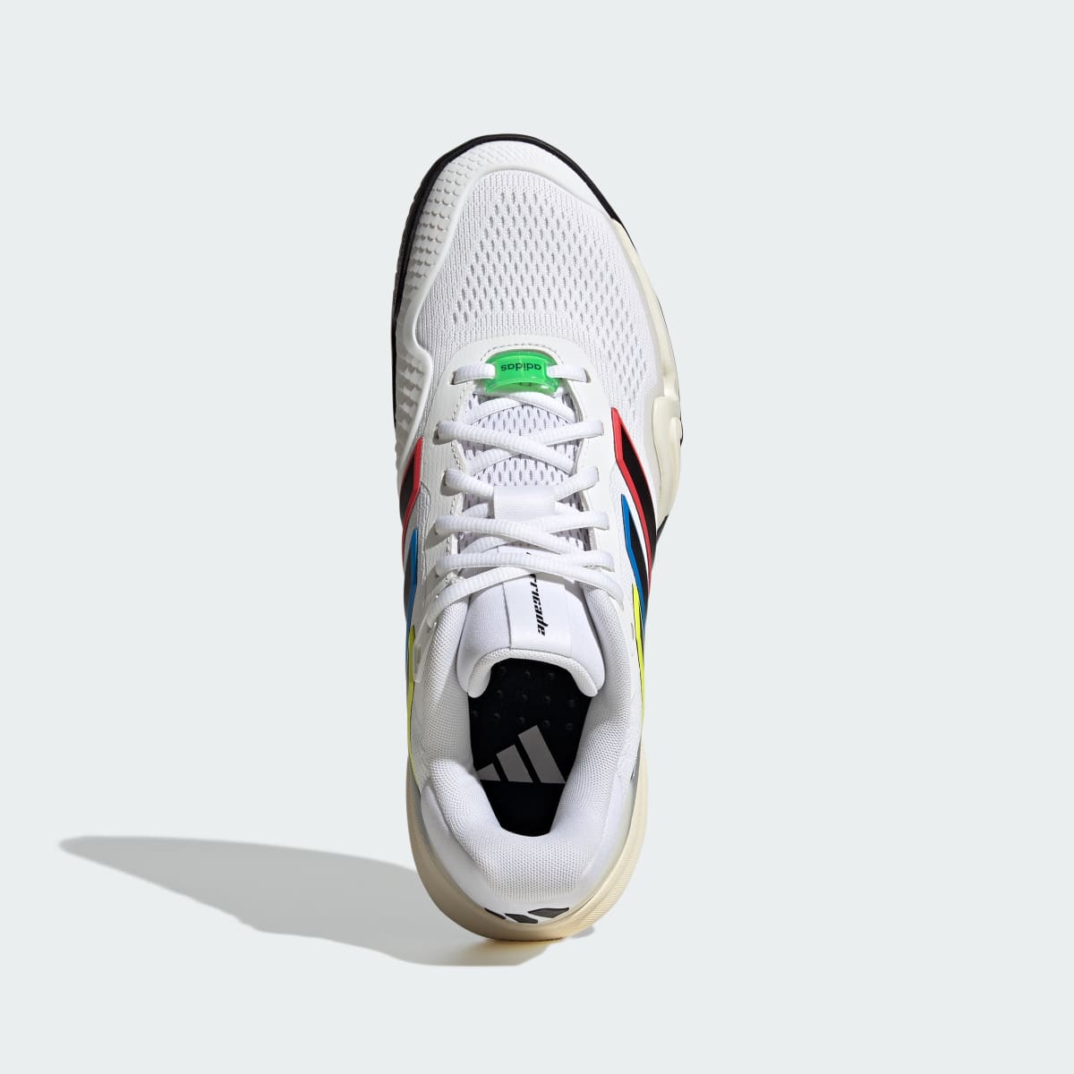 Adidas Men's Barricade 14 Tennis Shoes - Cloud White / Core Black / Cream White - Image 3