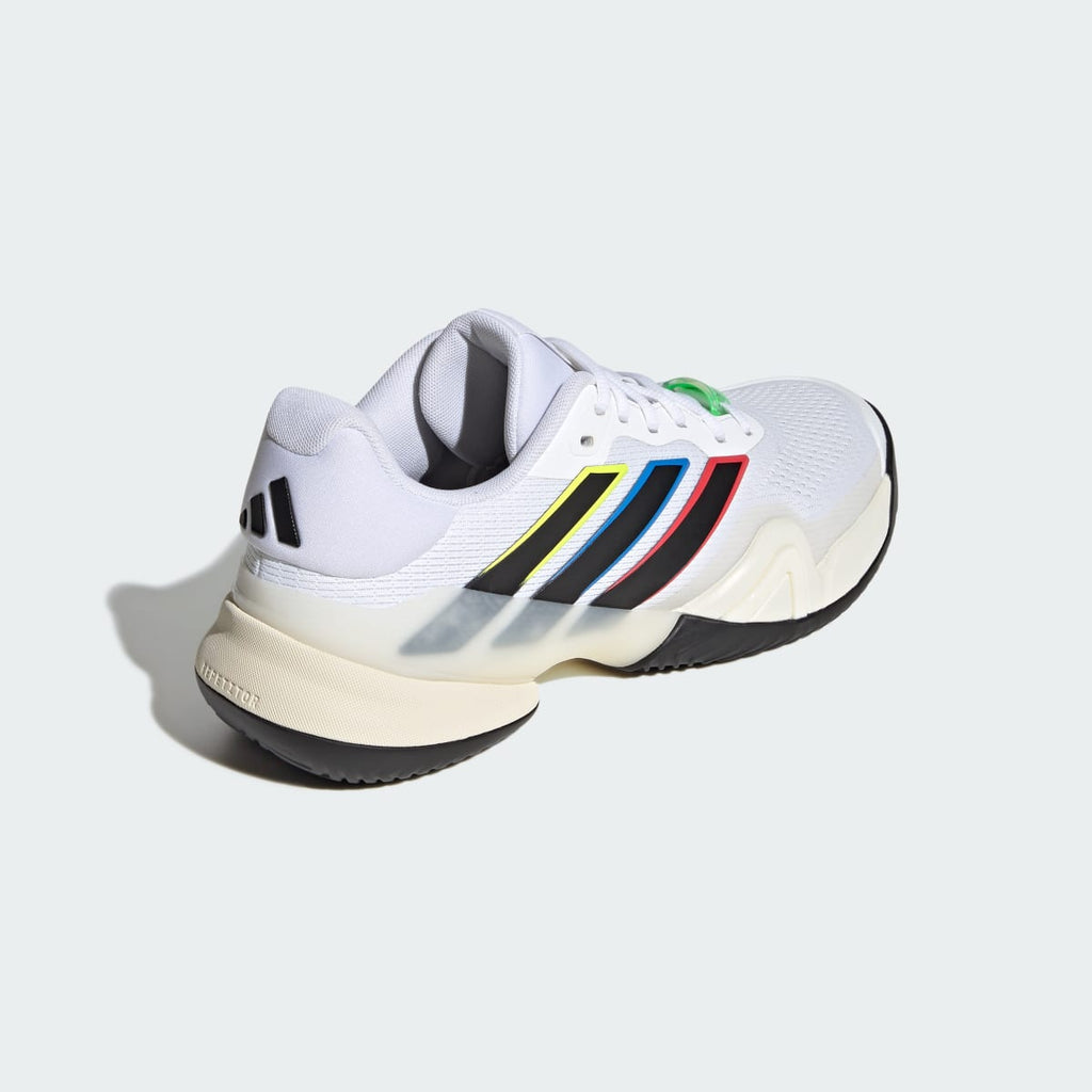 Adidas Men's Barricade 14 Tennis Shoes - Cloud White / Core Black / Cream White - Image 8