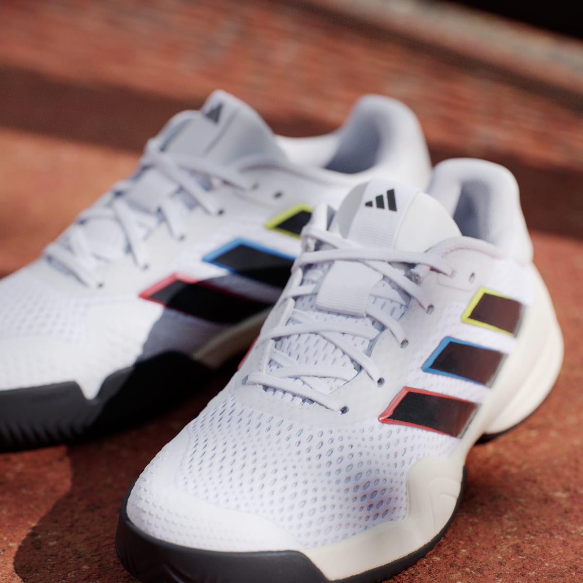 Adidas Kids' Barricade Kids Tennis Shoes - Cloud White / Core Black / Core Black - Image 10
