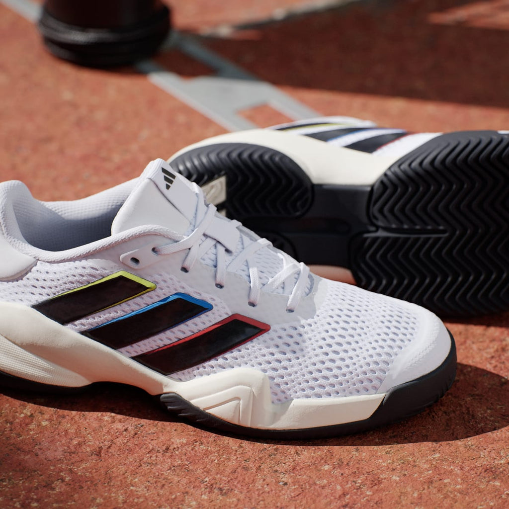 Adidas Kids' Barricade Kids Tennis Shoes - Cloud White / Core Black / Core Black - Image 11