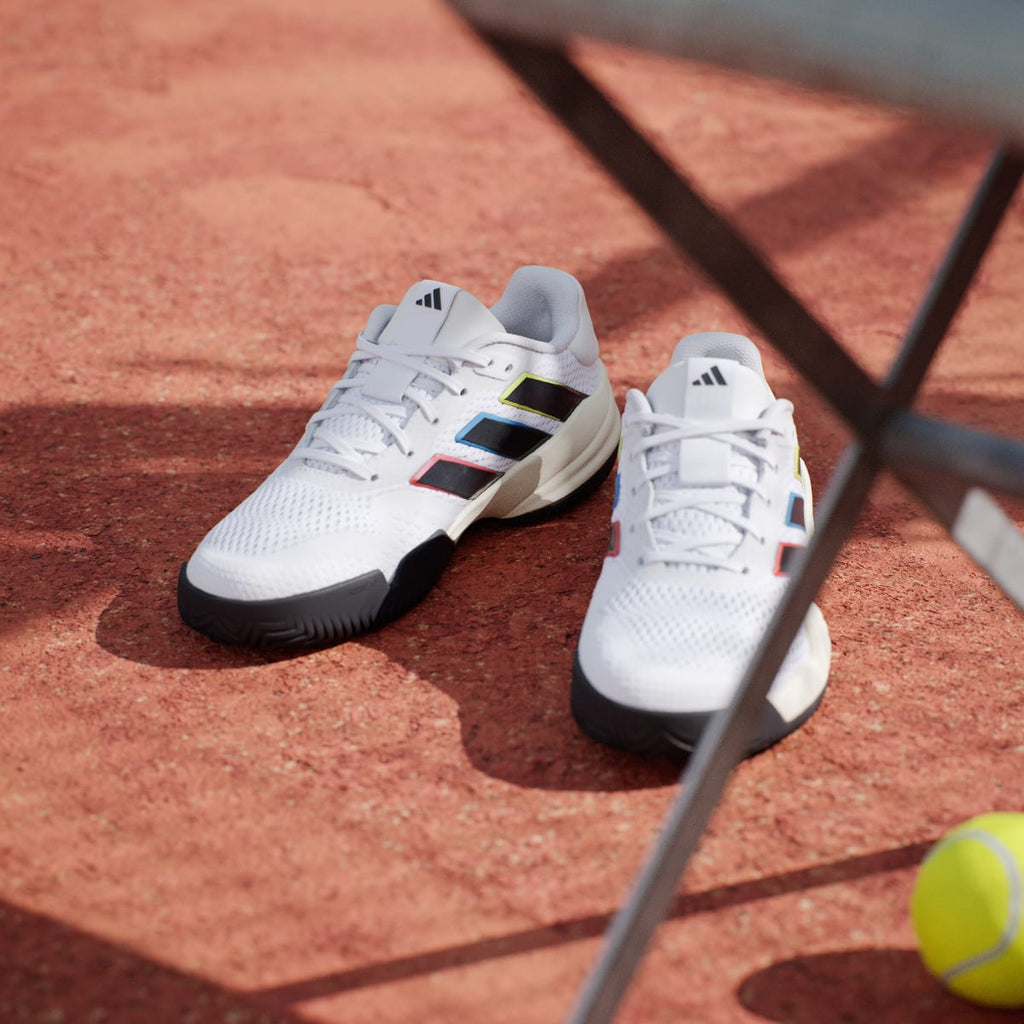 Adidas Kids' Barricade Kids Tennis Shoes - Cloud White / Core Black / Core Black - Image 5