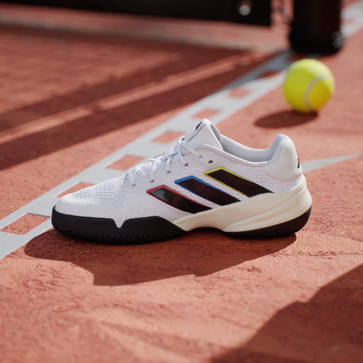 Adidas Kids' Barricade Kids Tennis Shoes - Cloud White / Core Black / Core Black - Image 7