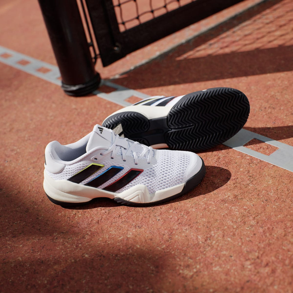 Adidas Kids' Barricade Kids Tennis Shoes - Cloud White / Core Black / Core Black - Image 8