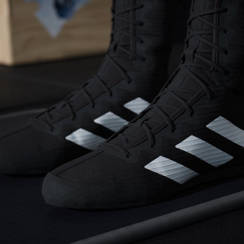 Adidas Men's Box Hog 4 Shoes - Core Black / Cloud White / Core Black - Image 9