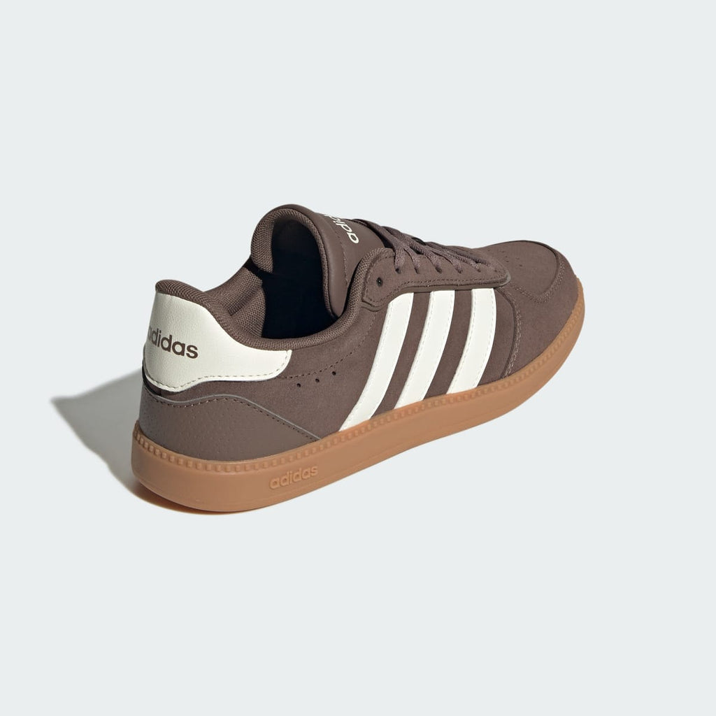 Adidas Women's Breaknet Sleek Shoes - Earth Strata / Off White / Gum - Image 5