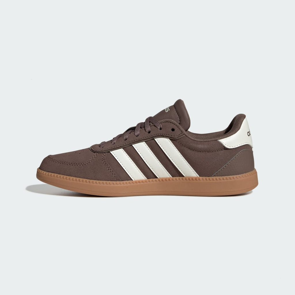Adidas Women's Breaknet Sleek Shoes - Earth Strata / Off White / Gum - Image 6