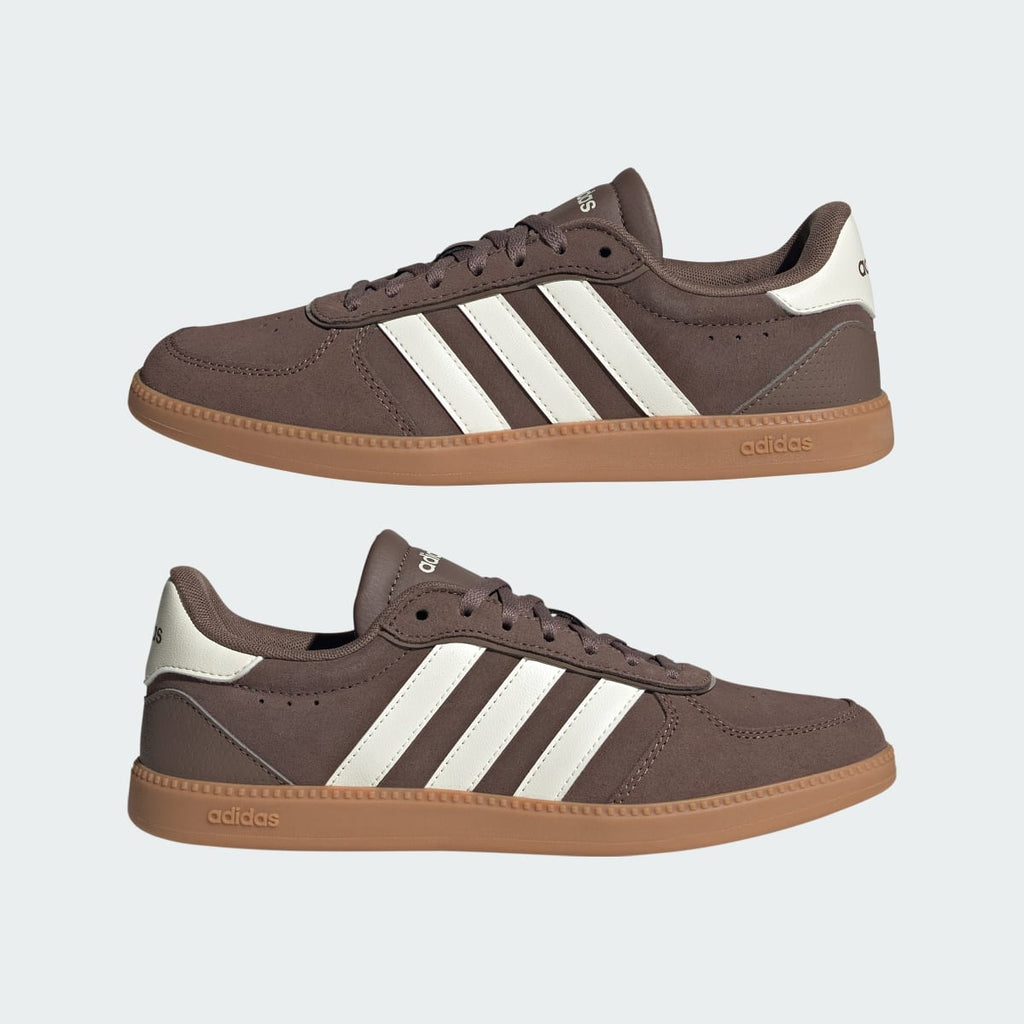 Adidas Women's Breaknet Sleek Shoes - Earth Strata / Off White / Gum - Image 7