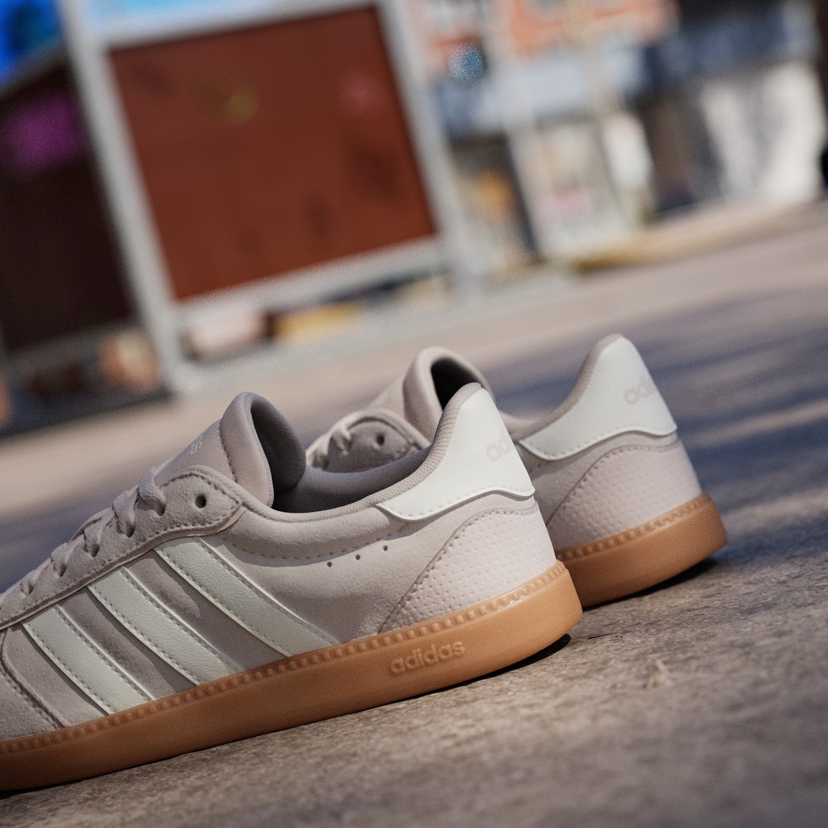 Adidas Women's Breaknet Sleek Shoes - Putty Mauve / Core White / Gum - Image 9