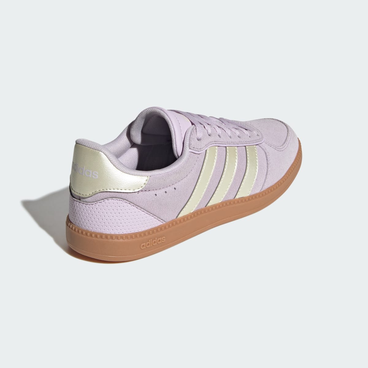 Adidas Women's Breaknet Sleek Shoes - Ice Lavender / Ice Gold Met. / Gum - Image 6