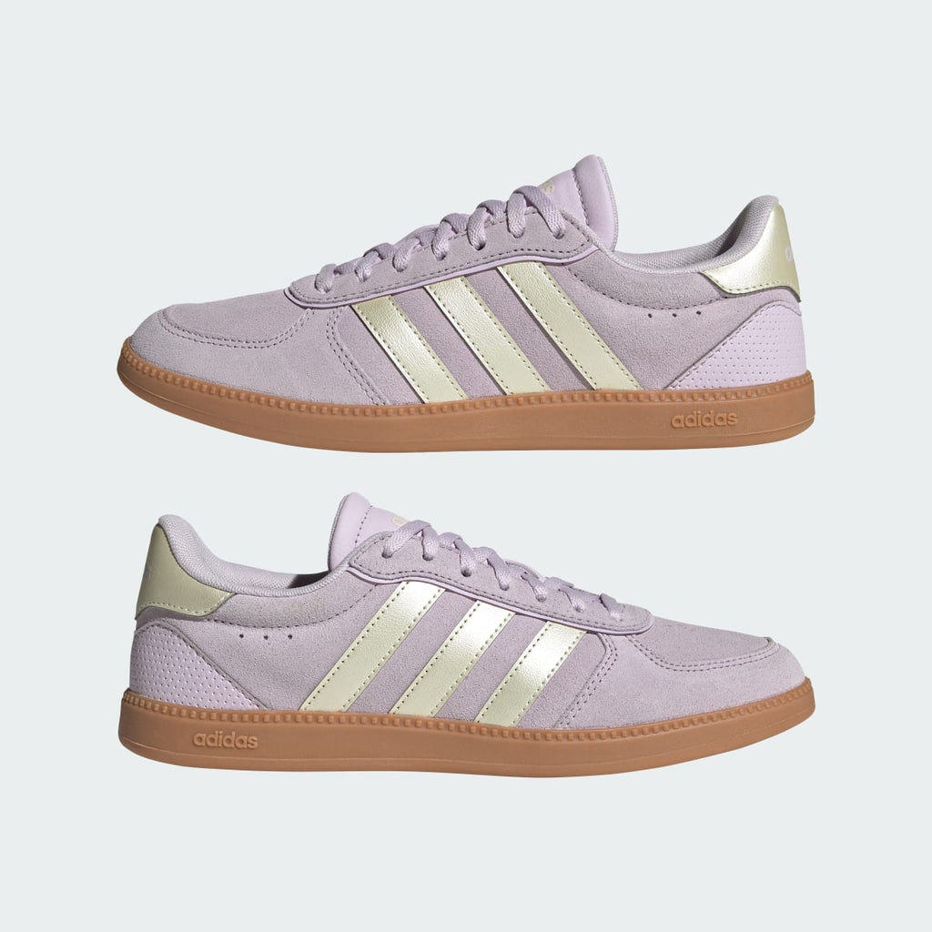 Adidas Women's Breaknet Sleek Shoes - Ice Lavender / Ice Gold Met. / Gum - Image 8