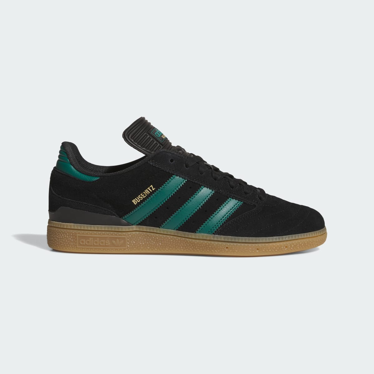 Adidas Men's Busenitz Shoes - Core Black / Collegiate Green / Gum - Image 1