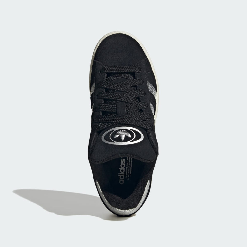 Adidas Kids' CAMPUS 00s SHOES - Core Black / Silver Metallic / Gum - Image 3