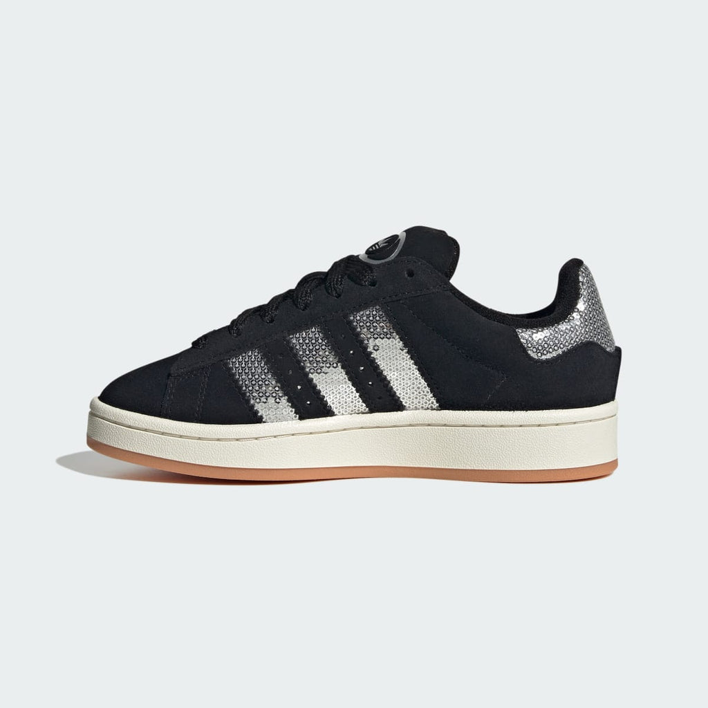 Adidas Kids' CAMPUS 00s SHOES - Core Black / Silver Metallic / Gum - Image 7