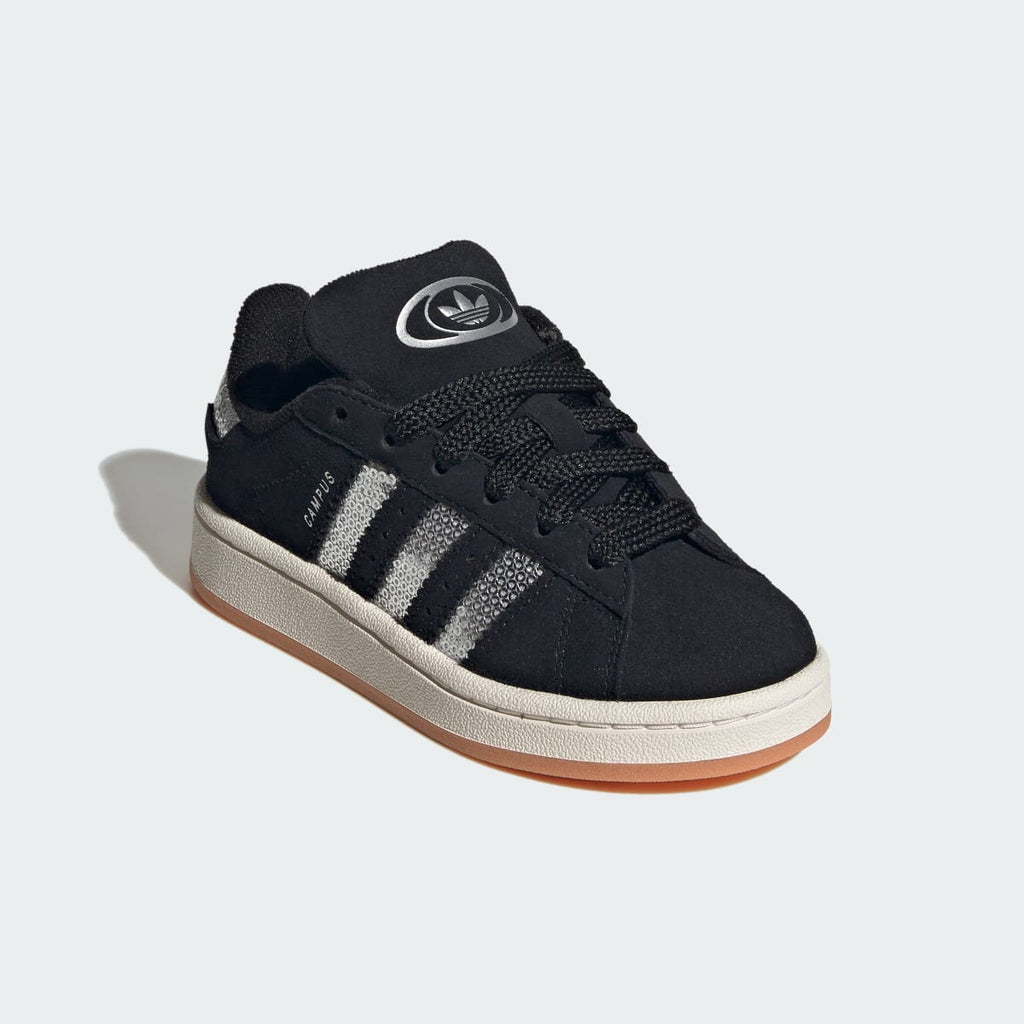 Adidas Kids' CAMPUS 00s SHOES - Core Black / Silver Metallic / Gum - Image 4