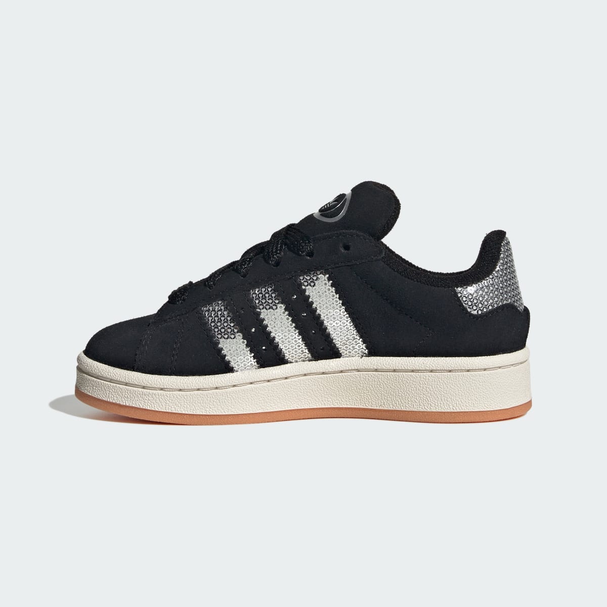 Adidas Kids' CAMPUS 00s SHOES - Core Black / Silver Metallic / Gum - Image 6