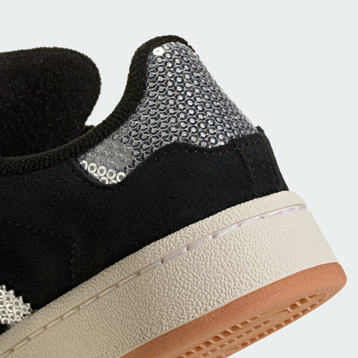 Adidas Kids' CAMPUS 00s SHOES - Core Black / Silver Metallic / Gum - Image 8