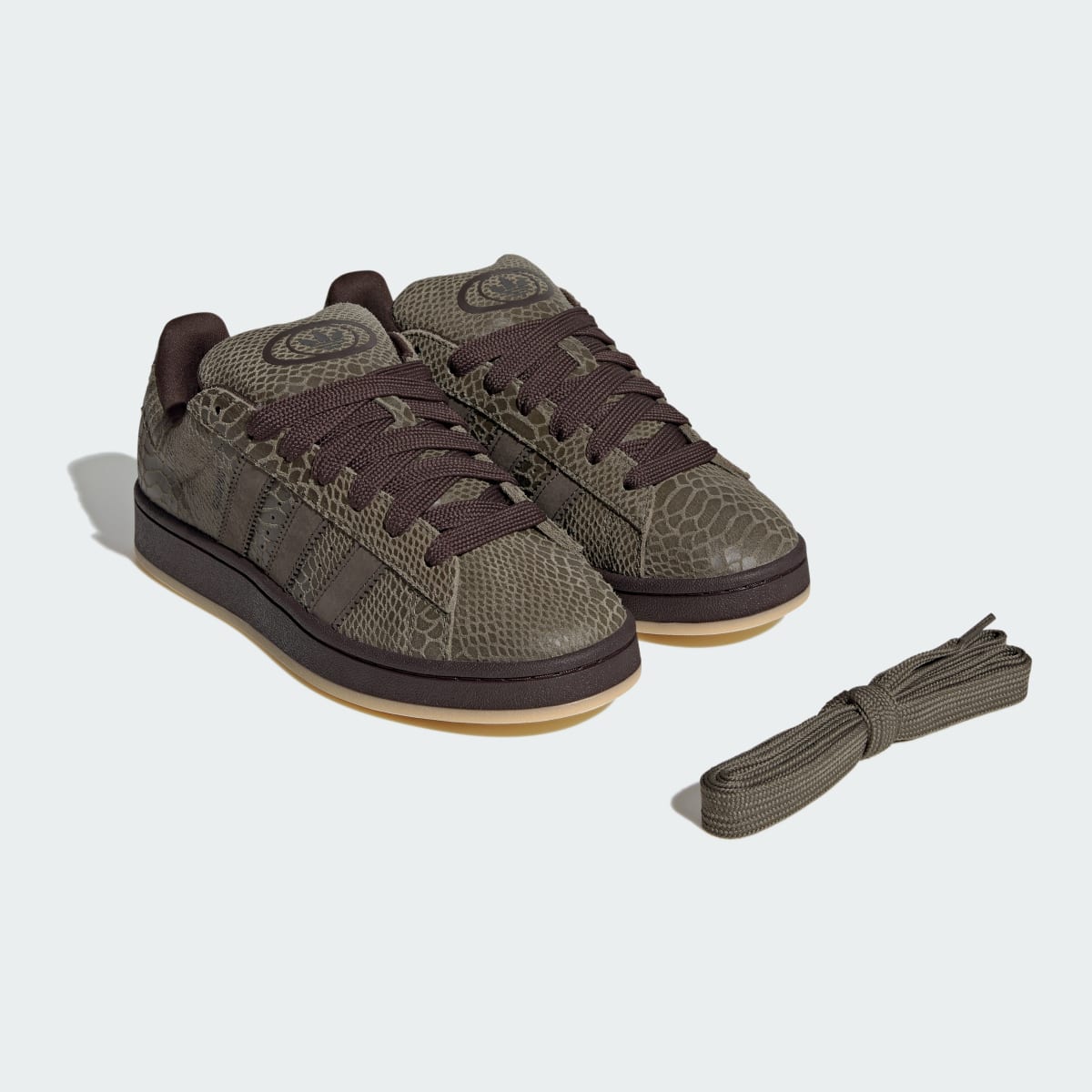 Adidas Men's CAMPUS 00s SHOES - Olive Strata / Shadow Olive / Aurora Coffee - Image 7
