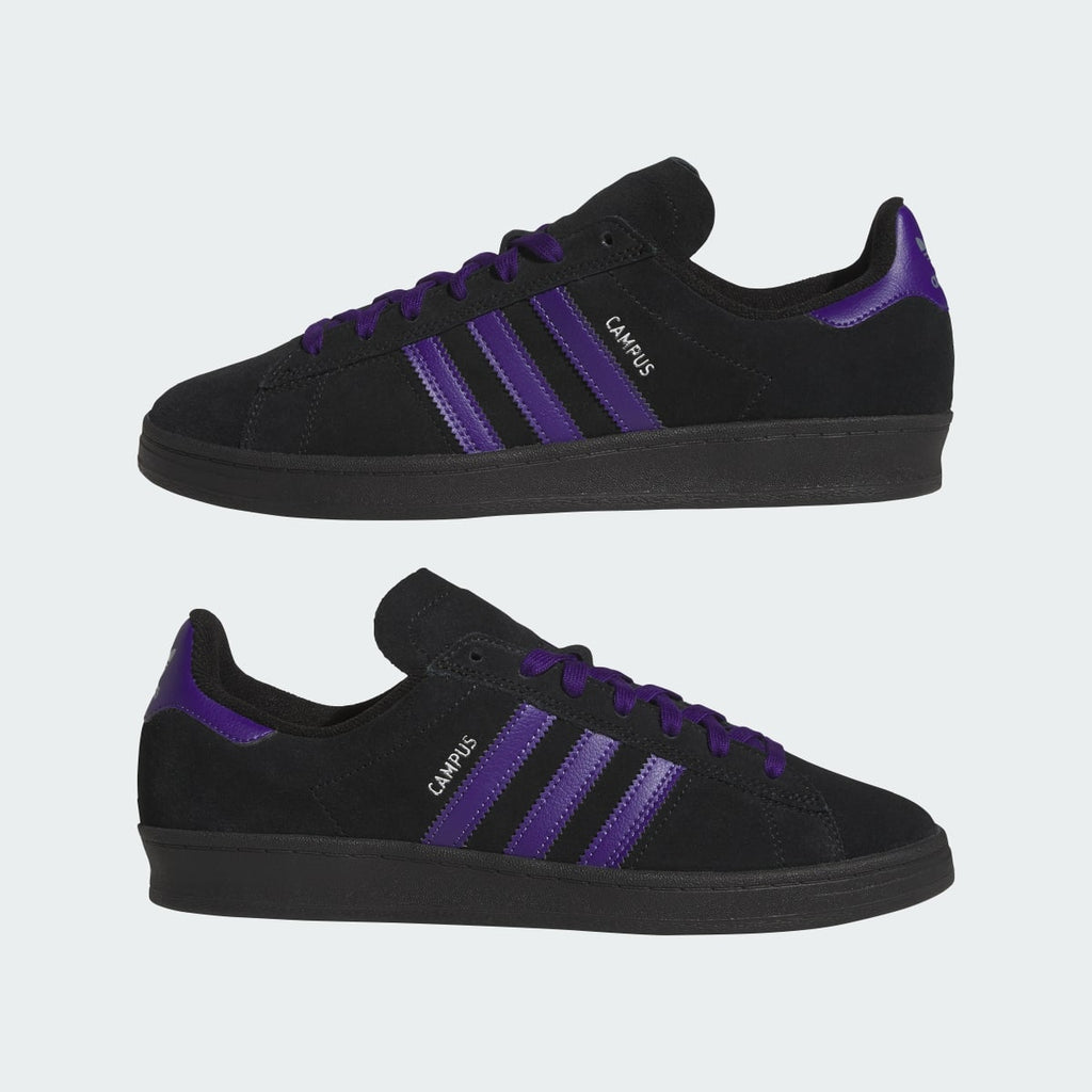 Adidas Men's CAMPUS ADV SHOES - Collegiate Purple / Core Black / Silver Metallic - Image 7