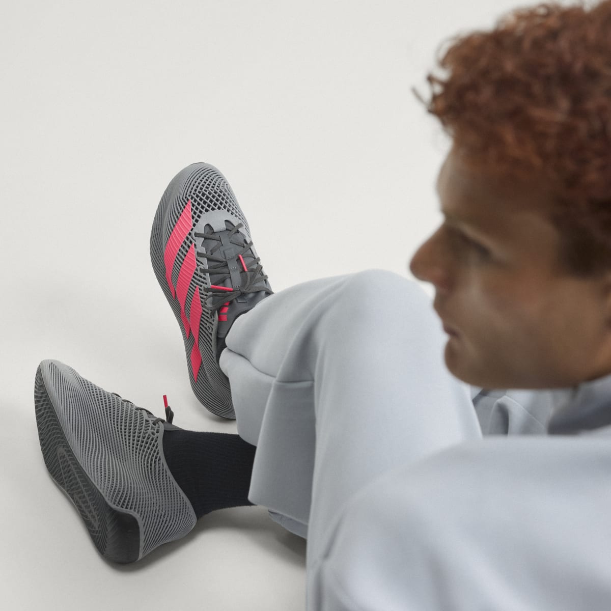 Adidas Men's CLIMACOOL LACED SHOES - Grey Four / Solar Turbo / Grey Five - Image 2