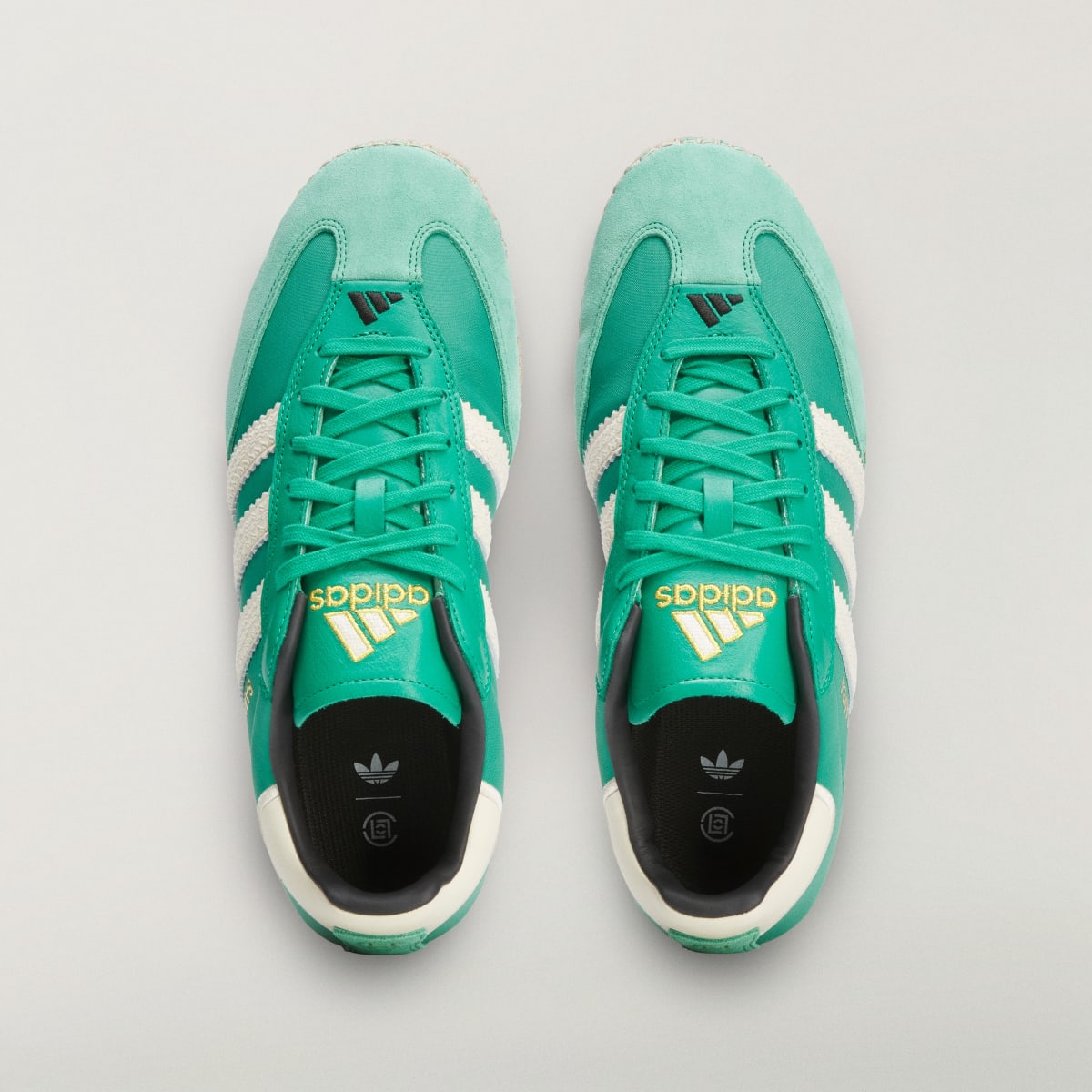 Adidas Women's CLOT SAMBA BY EDISON CHEN Shoes - Court Green / Warm Vanilla / Core Black - Image 2