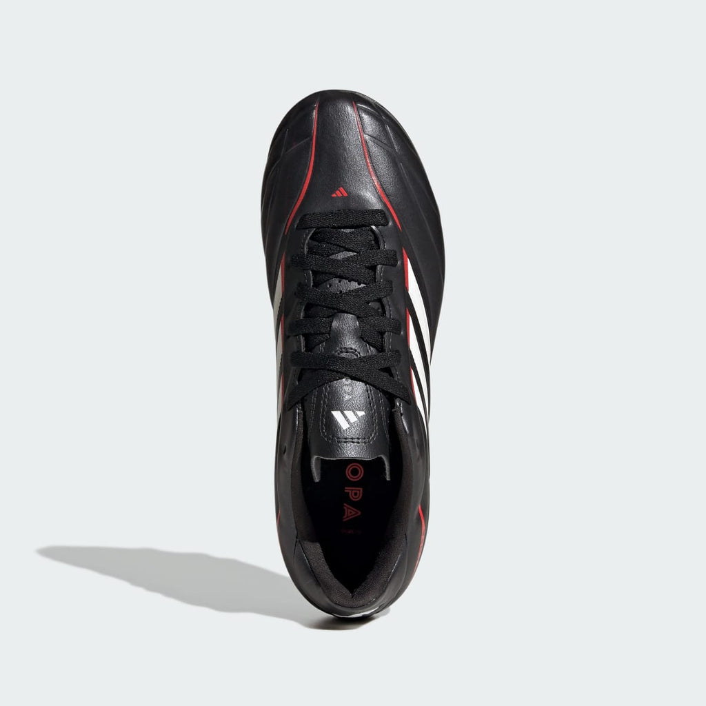 Adidas Kids' COPA PURE IV CLUB Firm Ground/Multi Ground Soccer Cleats Kids - Core Black / Cloud White / Lucid Red - Image 3