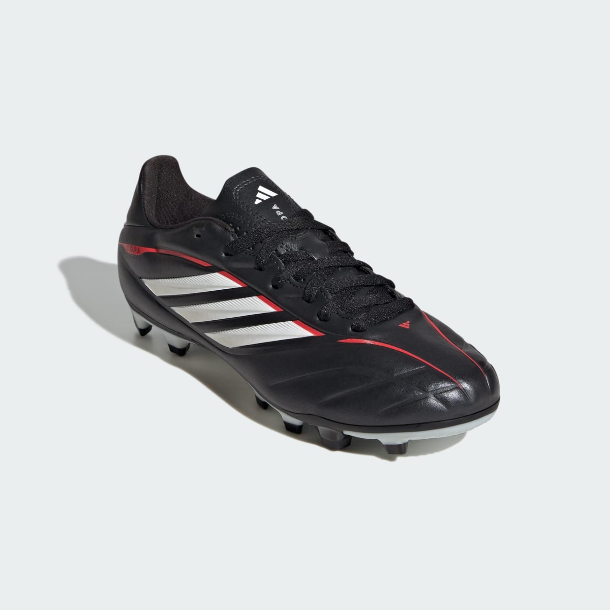 Adidas Kids' COPA PURE IV CLUB Firm Ground/Multi Ground Soccer Cleats Kids - Core Black / Cloud White / Lucid Red - Image 5