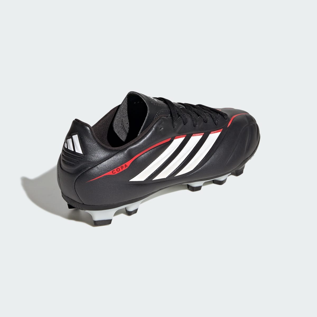 Adidas Kids' COPA PURE IV CLUB Firm Ground/Multi Ground Soccer Cleats Kids - Core Black / Cloud White / Lucid Red - Image 6