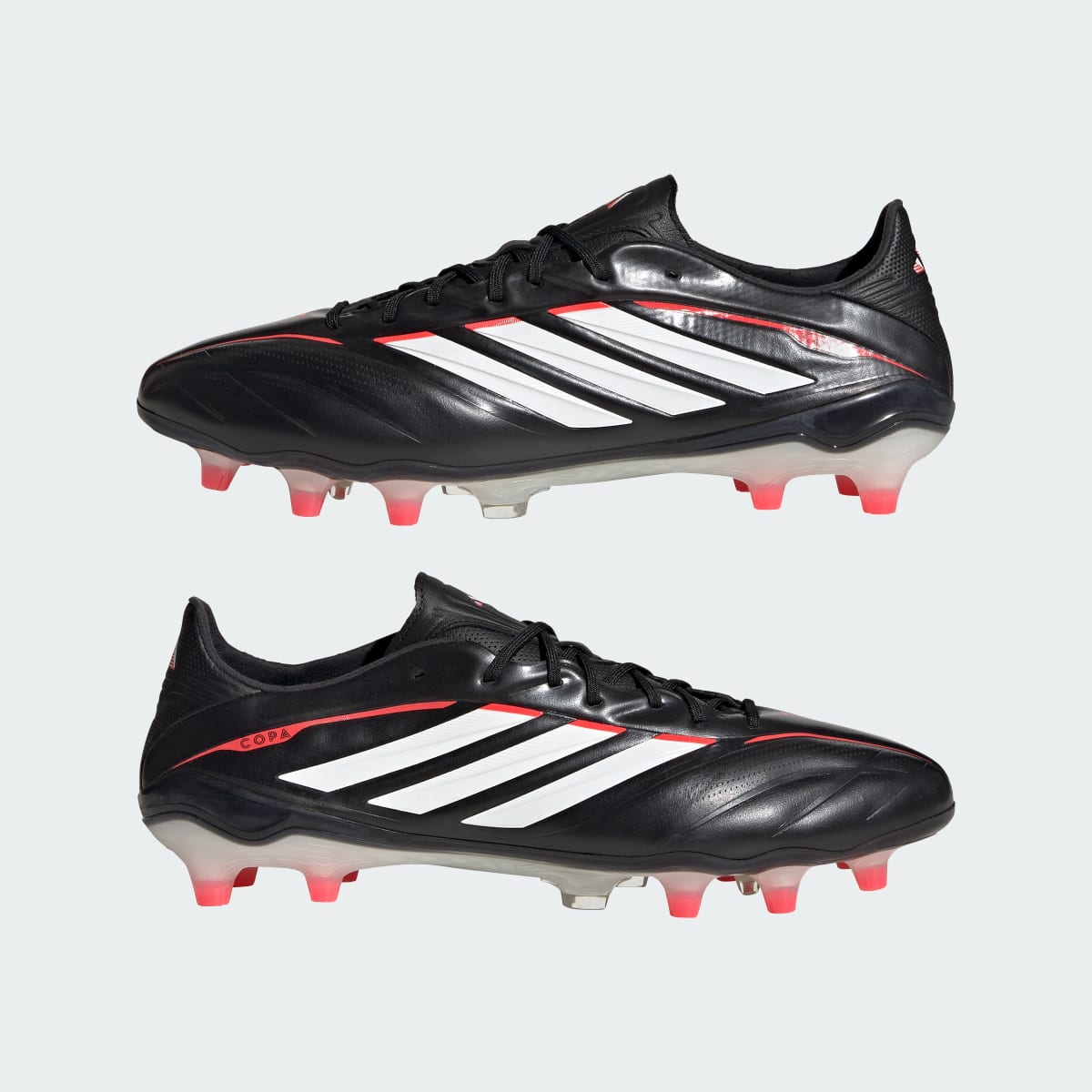 Adidas Women's COPA PURE IV ELITE Firm Ground Soccer Cleats - Core Black / Cloud White / Lucid Red - Image 8