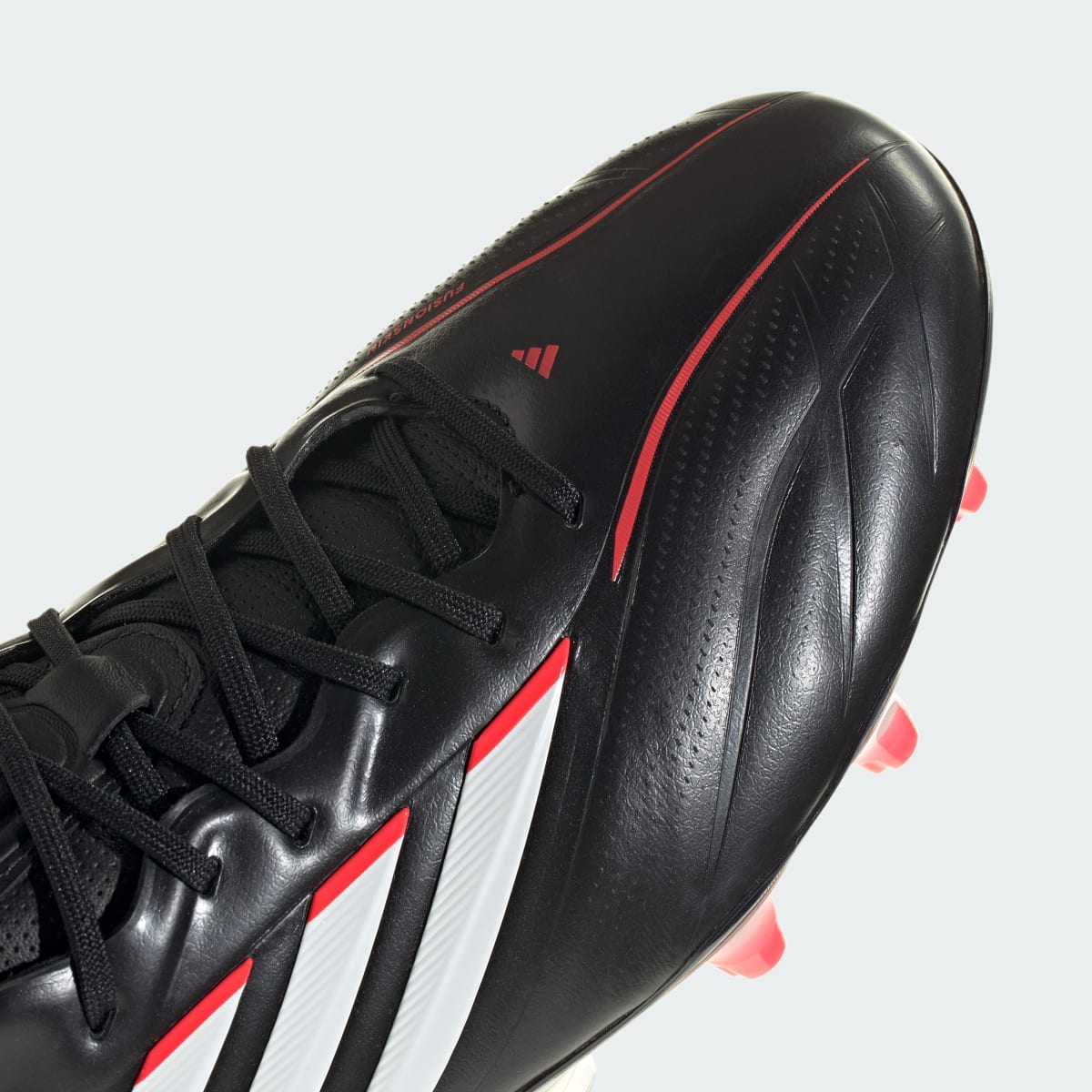 Adidas Men's COPA PURE IV ELITE Firm Ground Soccer Cleats - Core Black / Cloud White / Lucid Red - Image 11
