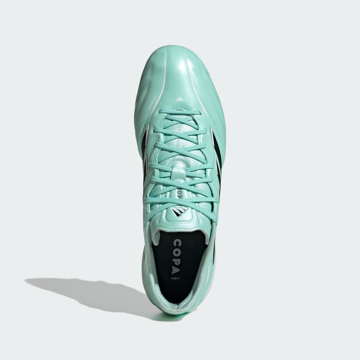 Adidas Women's COPA PURE IV ELITE Firm Ground Soccer Cleats - Clear Mint / Core Black / Cloud White - Image 3