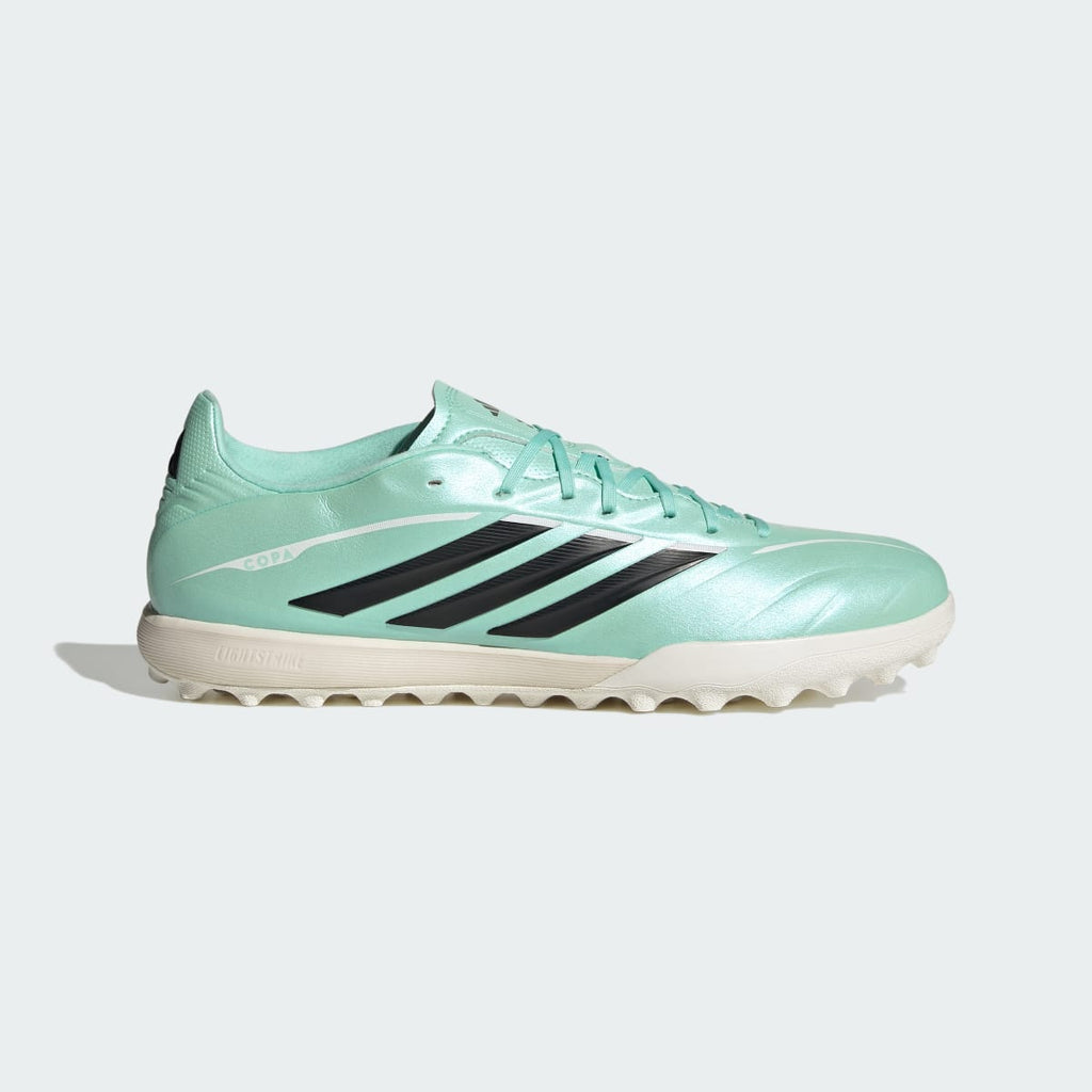 Adidas Women's COPA PURE IV LEAGUE Turf Soccer Cleats - Clear Mint / Core Black / Cloud White - Image 2