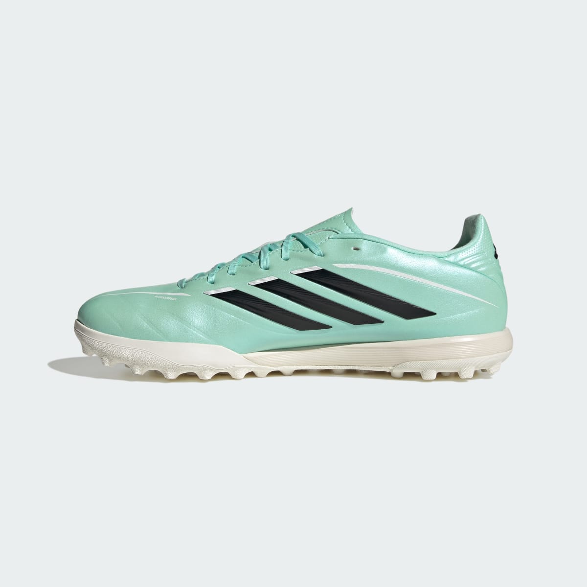 Adidas Women's COPA PURE IV LEAGUE Turf Soccer Cleats - Clear Mint / Core Black / Cloud White - Image 7