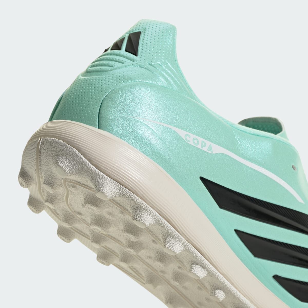 Adidas Women's COPA PURE IV LEAGUE Turf Soccer Cleats - Clear Mint / Core Black / Cloud White - Image 10
