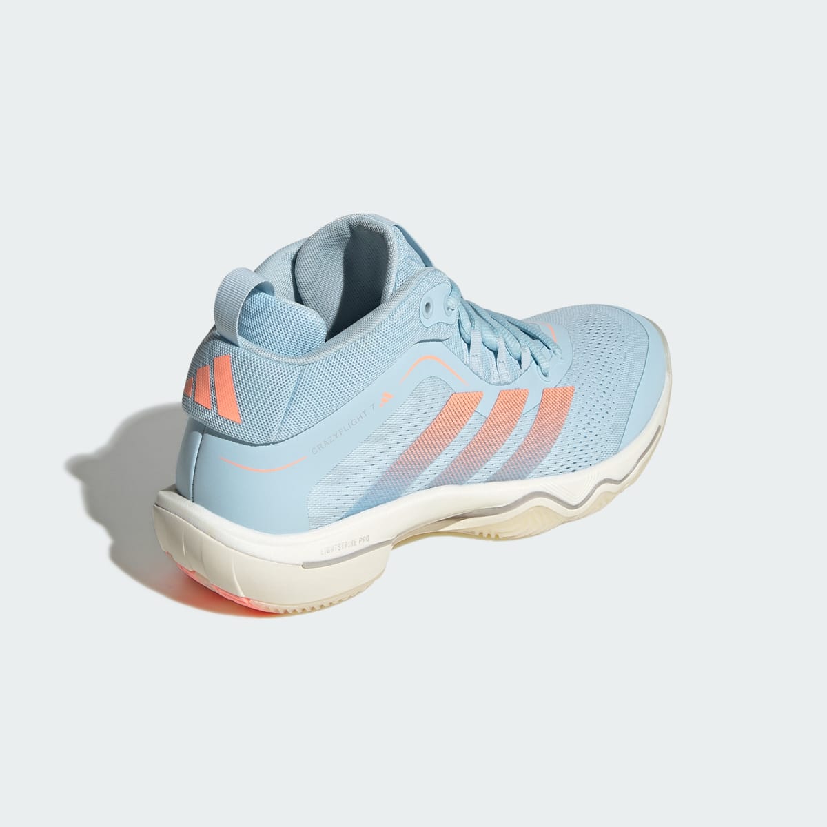 Adidas Women's CRAZYFLIGHT 7 Shoes - Clear Sky / Frozen Turbo / Off White - Image 6