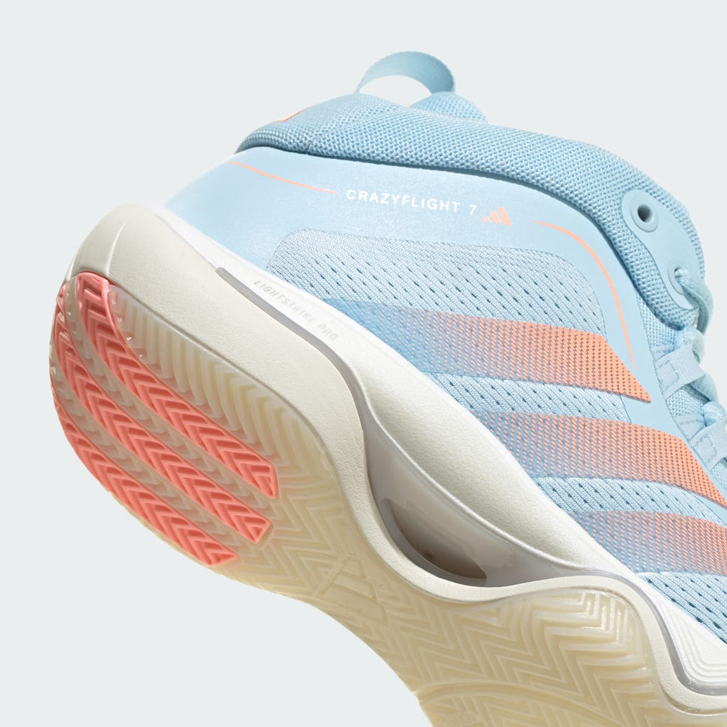 Adidas Women's CRAZYFLIGHT 7 Shoes - Clear Sky / Frozen Turbo / Off White - Image 9