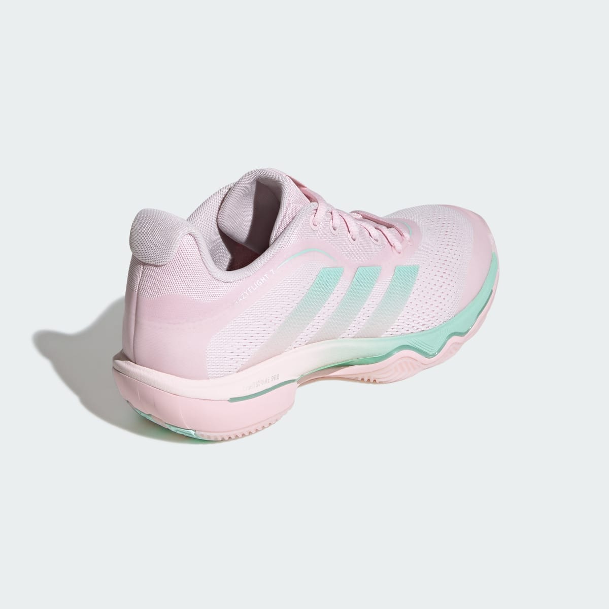 Adidas Women's CRAZYFLIGHT 7 Shoes - Distilled Pink / Clear Mint / Silver Metallic - Image 5