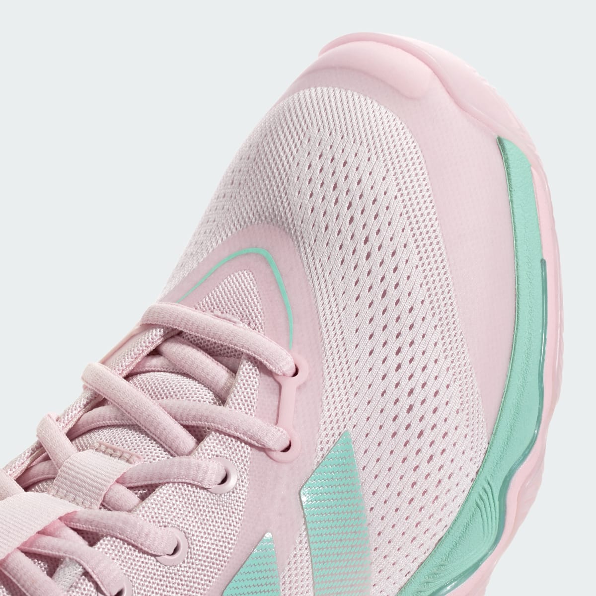 Adidas Women's CRAZYFLIGHT 7 Shoes - Distilled Pink / Clear Mint / Silver Metallic - Image 8