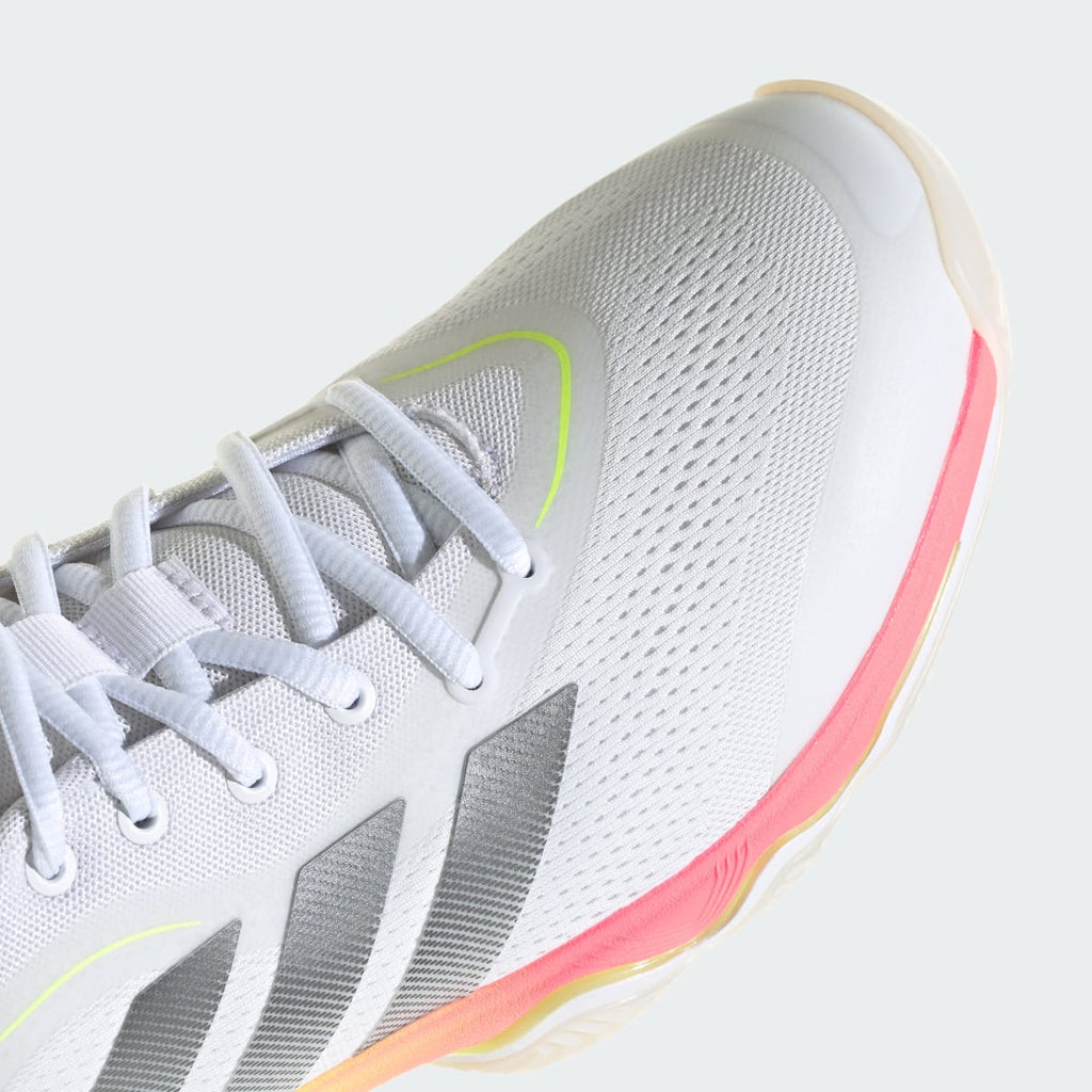 Adidas Men's CRAZYFLIGHT 7 Shoes - Cloud White / Iron Metallic / Solar Turbo - Image 9