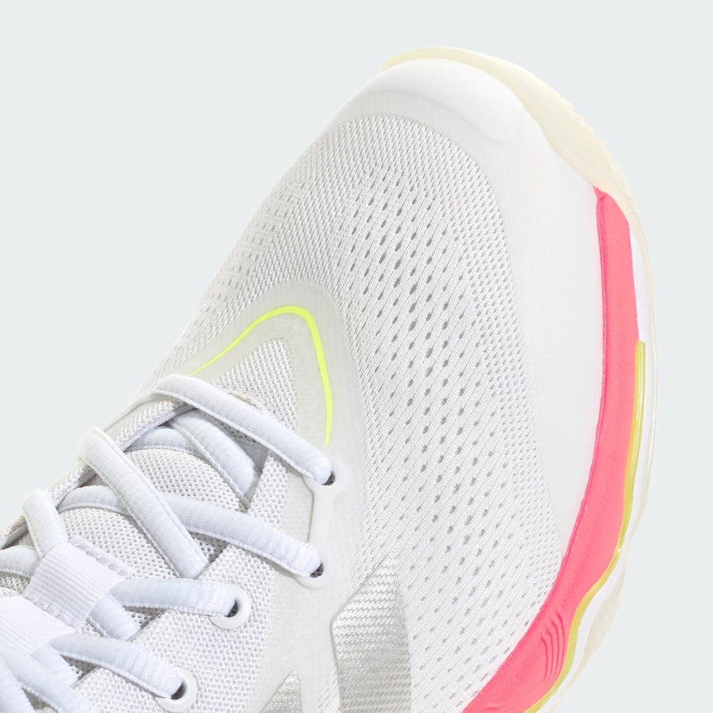 Adidas Women's CRAZYFLIGHT 7 Shoes - Cloud White / Tech Grey Metallic / Solar Turbo - Image 8