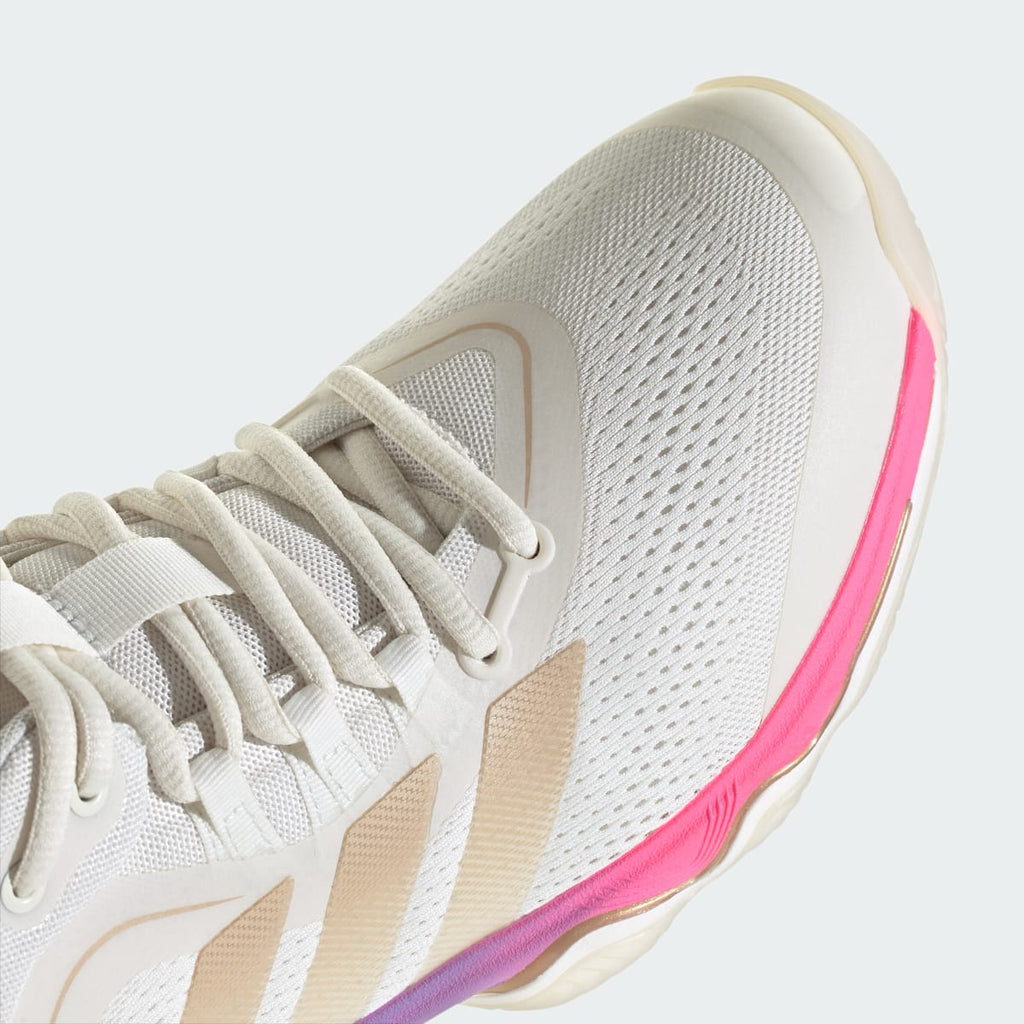 Adidas Women's CRAZYFLIGHT 7 Shoes - Core White / Rose Gold Metallic / Dark Blue - Image 11