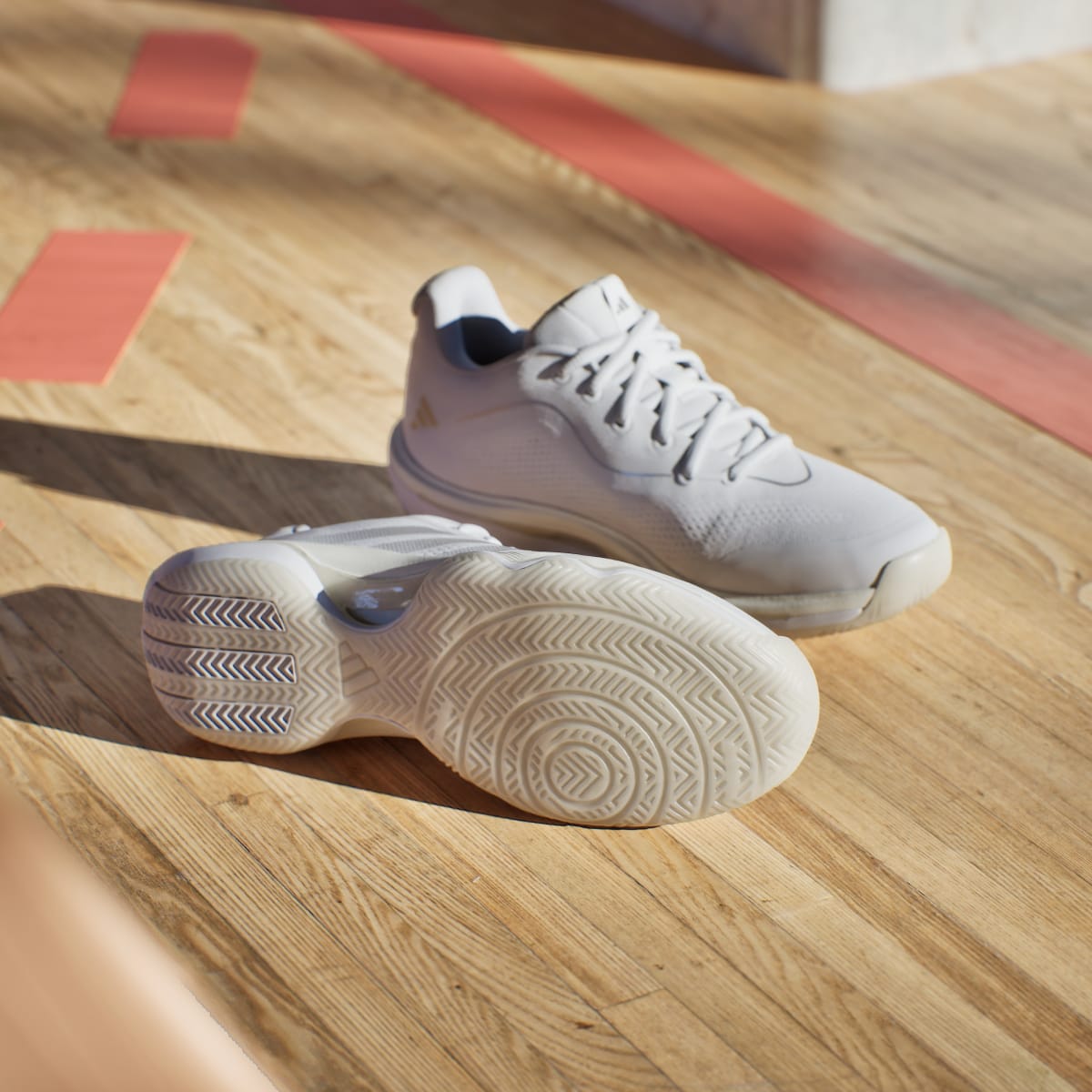Adidas Women's CRAZYFLIGHT 7 Shoes - Cloud White / Silver Metallic / Cloud White - Image 4